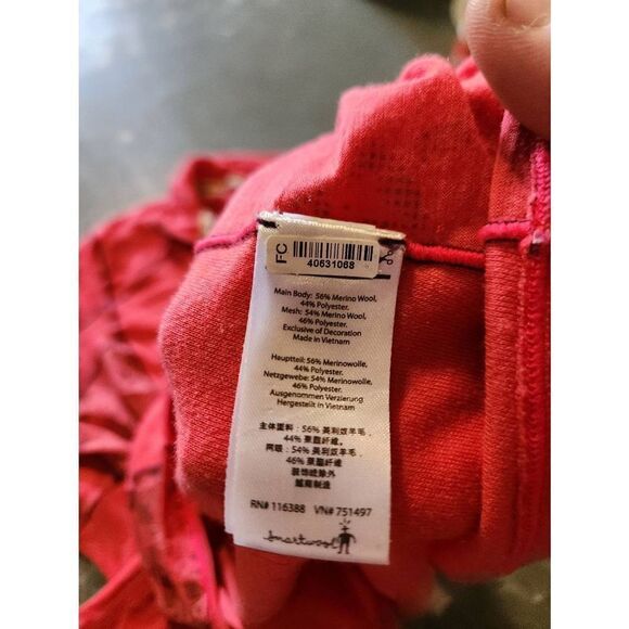 Smartwool Phd 1/2 Zip Pullover pink Long Sleeve Merino Wool blend sz Small - Picture 5 of 5